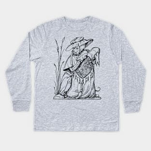 Grotesque #87 The Drolatic Dreams of Pantagruel (1565) Kids Long Sleeve T-Shirt